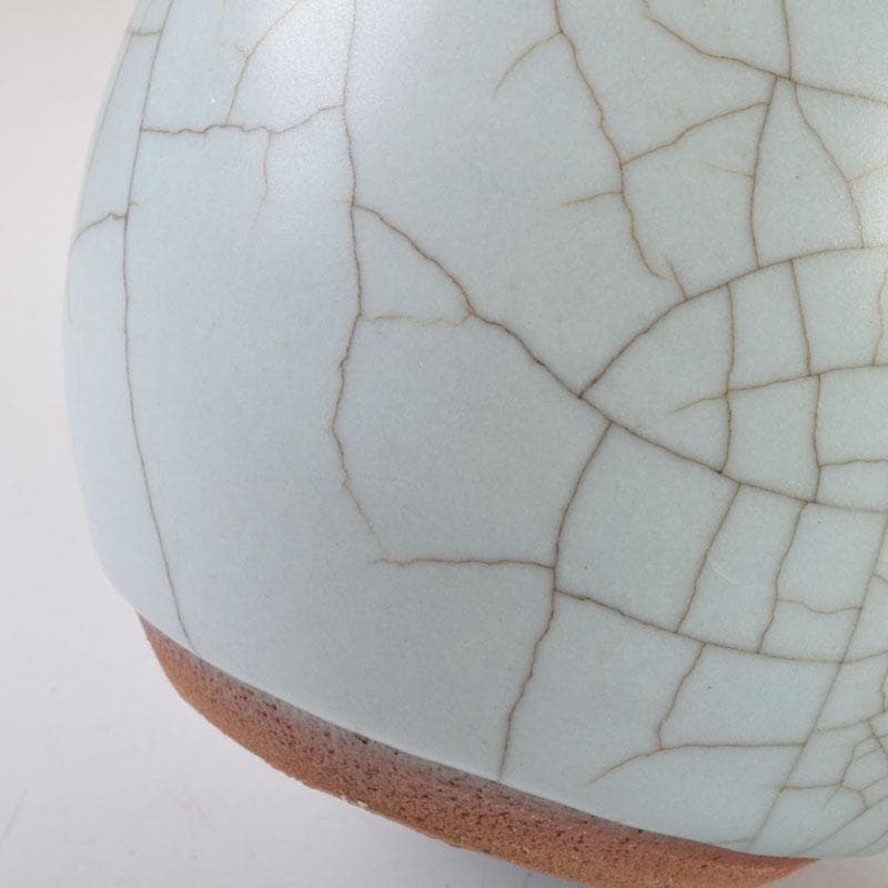 人間国宝　弓野窯　中島宏造　青磁　徳利　共箱　V　9154