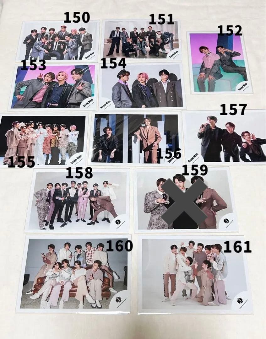  Man 集合•混合 公式写真 201枚まとめ売り