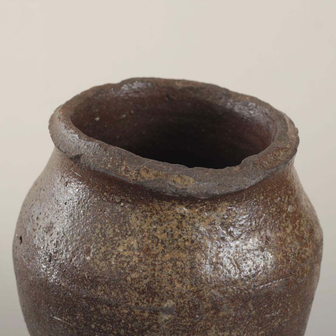 常滑焼 壺 下駄底 窯印 希少サイズ 室町〜桃山 常滑壺 古美術 古道具