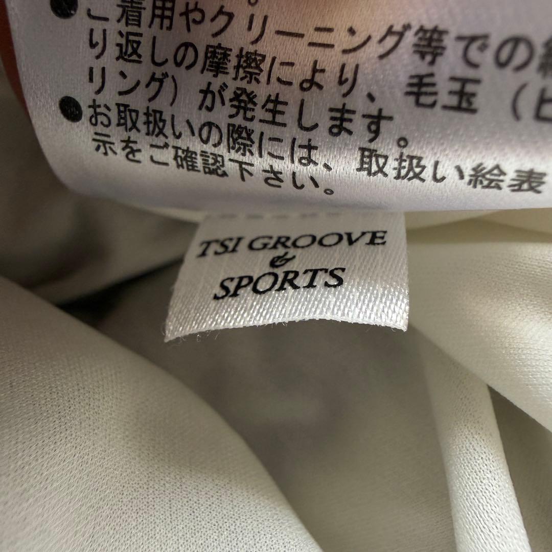 防寒　蓄熱　裏地付き　パーリーゲイツ　ニット　L〜XL相当　紺　白　ボーダー　5