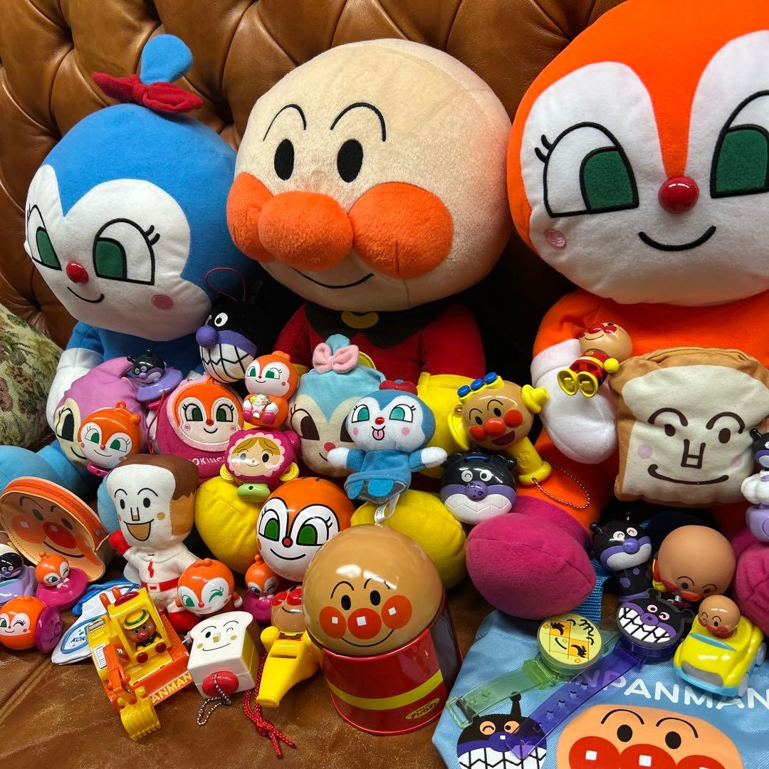 アンパンマン こきんちやん　どきんちゃん　ぬいぐるみ　とマスコットセットT⑤AN