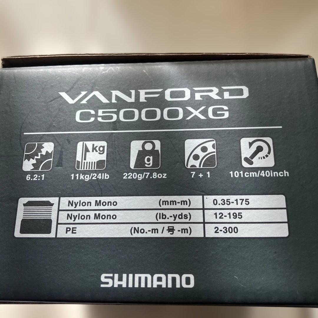 シマノ20ヴァンフォードC5000XG 4000XGスペアスプール付　スピニング