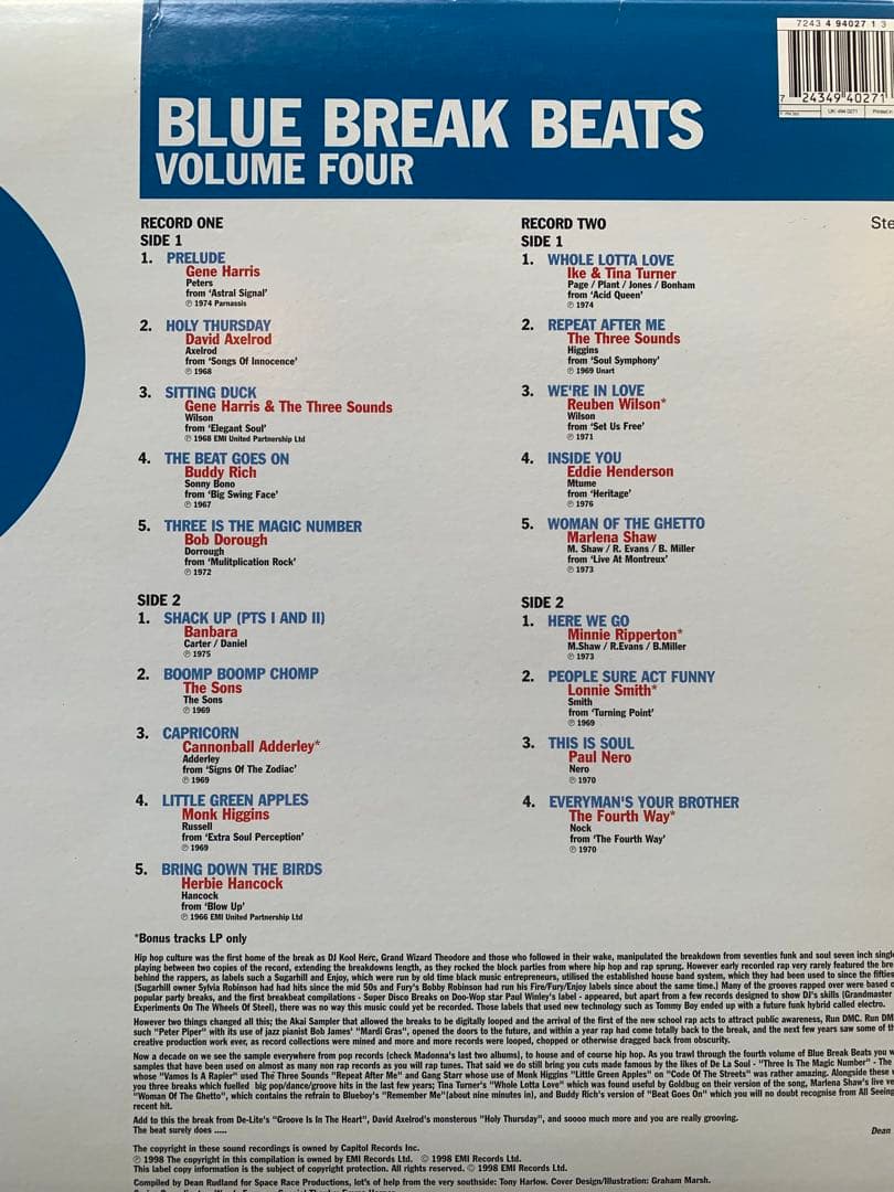 blue break beats 2LP×4枚セット サンプリングソース ネタ