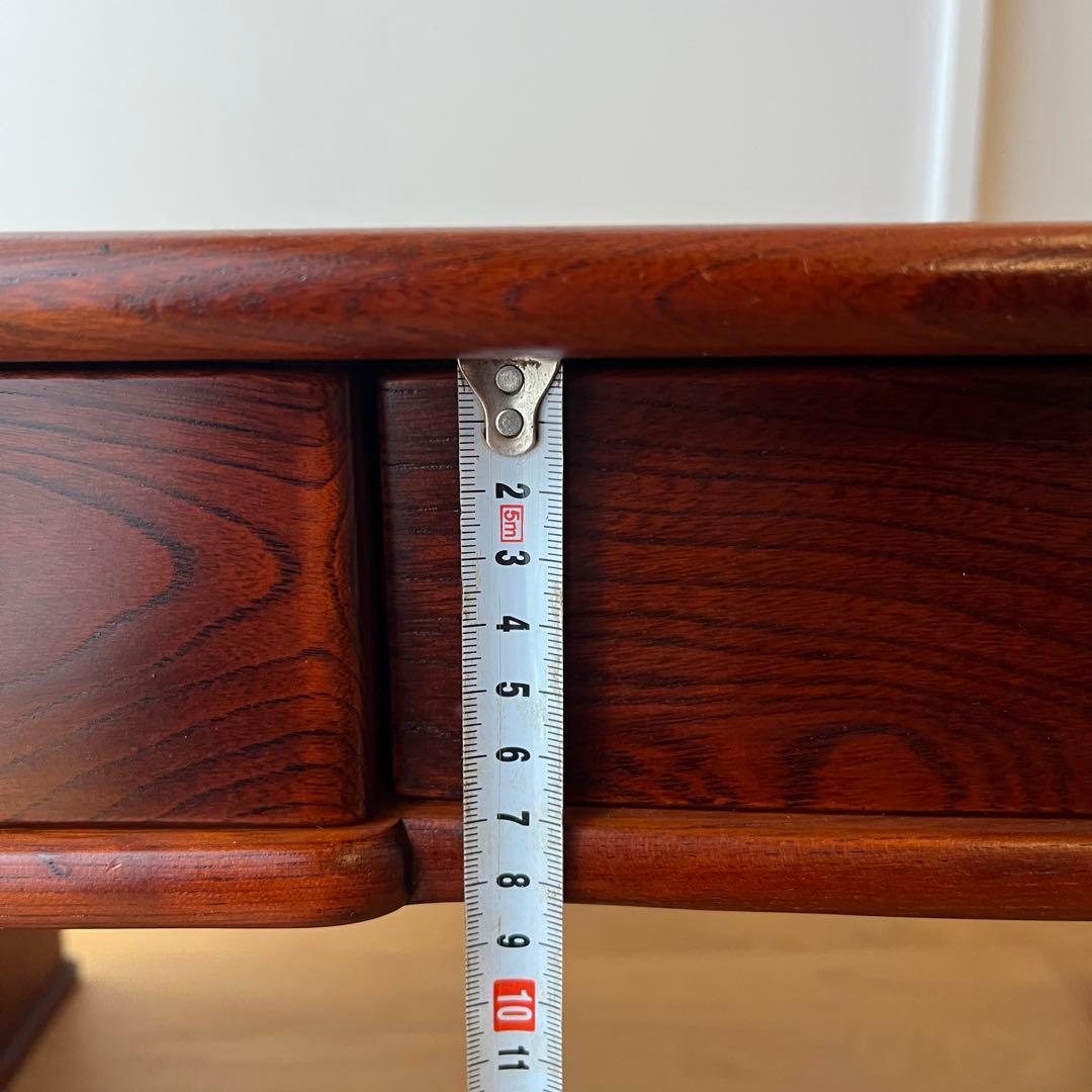 【karimoku】文机 ライティングデスク レトロ 書斎机 収納付き 木製