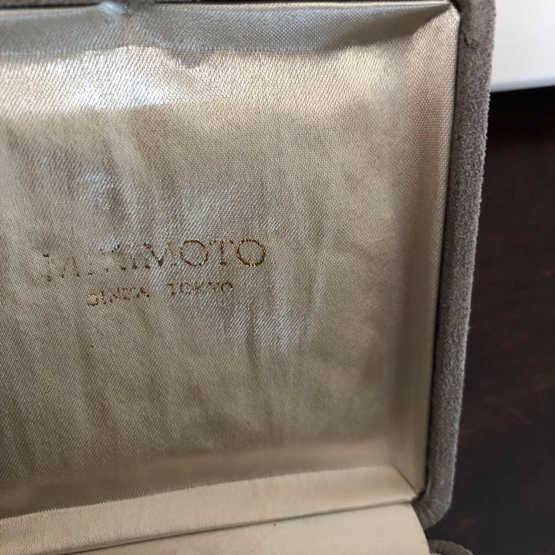 18金ミキモトパールブローチ　ダイヤ付き