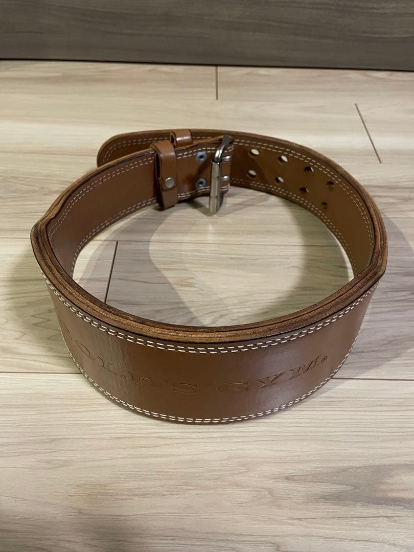 GOLD'S GYM プロレザーベルトトレーニングパワーベルト　Mサイズ