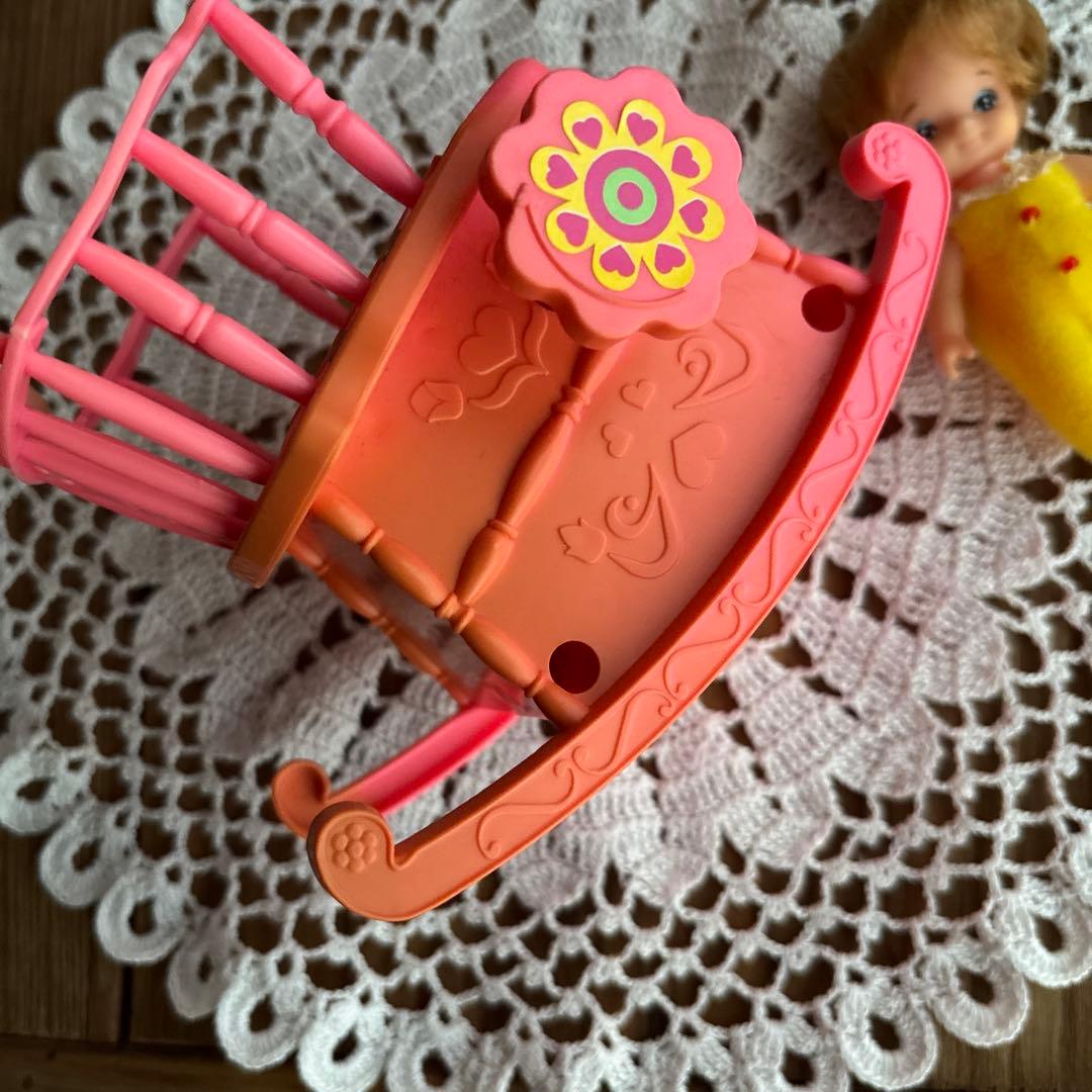 昭和レトロ⭐︎ユッコちゃん人形のメロディーチェア＆赤ちゃんセット⭐︎希少