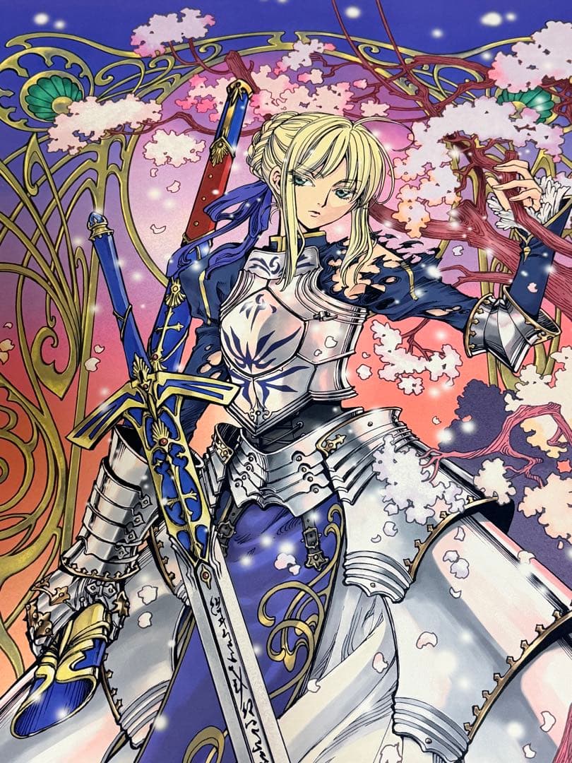 Fate CLAMP セイバー アルトリア ポスター