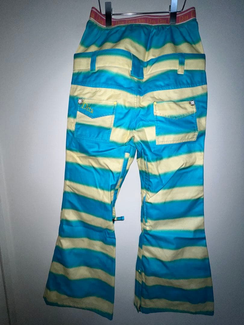 dita スノーボードパンツ　y2k 縞柄
