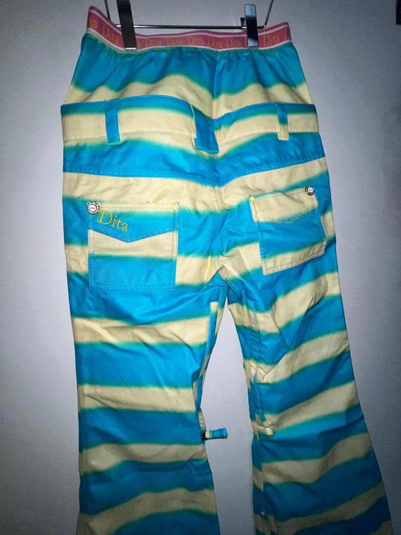 dita スノーボードパンツ　y2k 縞柄