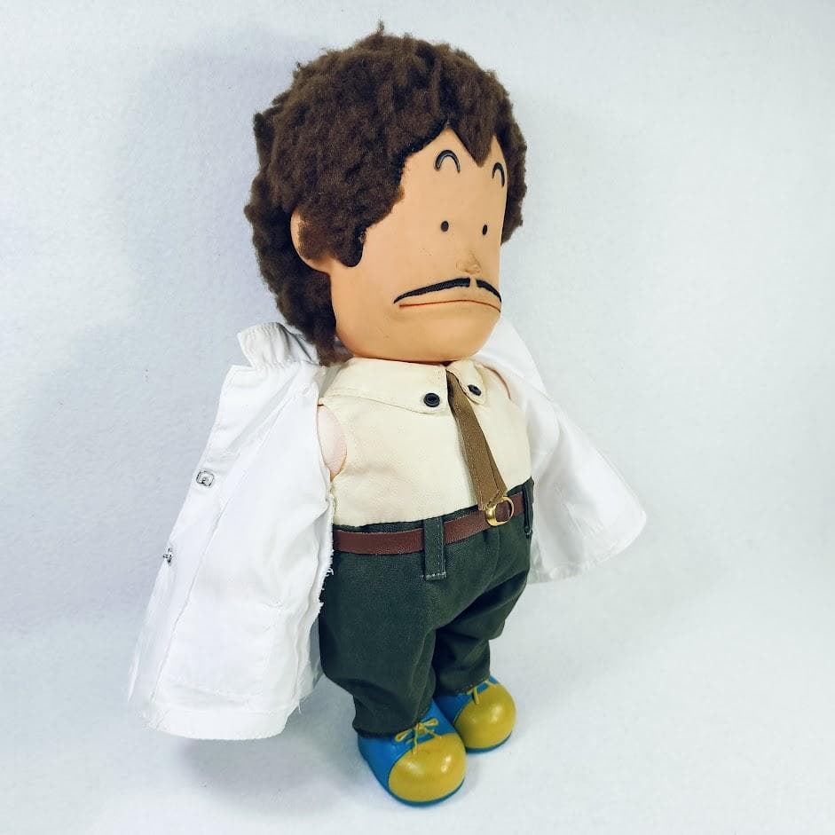 Dr.スランプ アラレちゃん 則巻千兵衛 本体 白衣 ソフビ 29cm ポピー