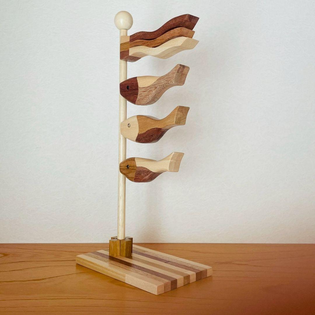 【一品物】寄せ木　鯉のぼりＢタイプ