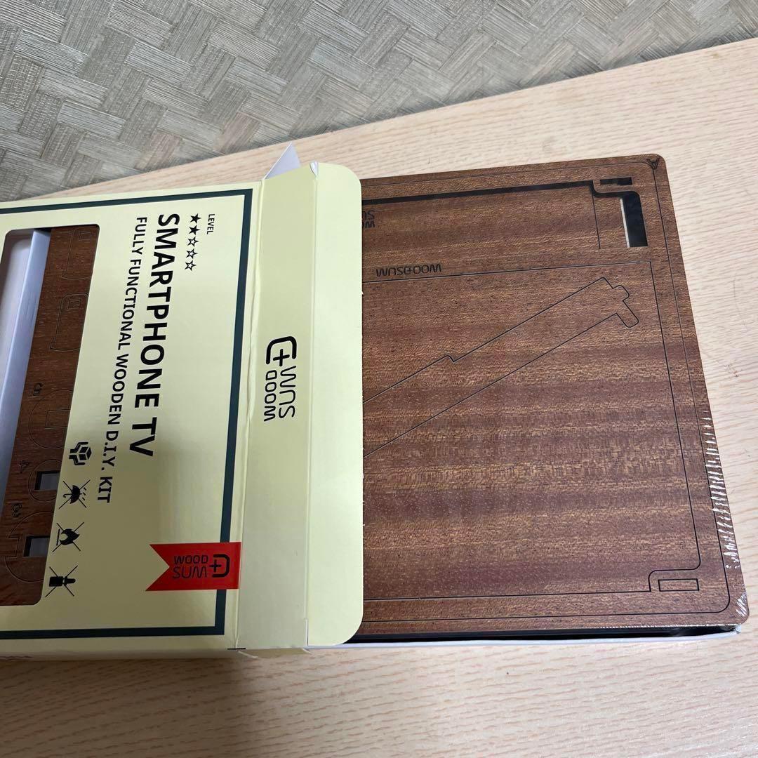 【新品未使用】パズル 完全機能木製3Dパズル スマホテレビ DIYキット 大人用