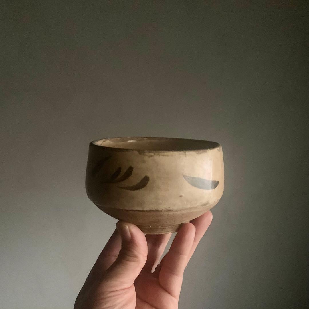 鉄絵 茶碗 茶道具 古美術 茶道具 古道具 アンティーク 中国美術