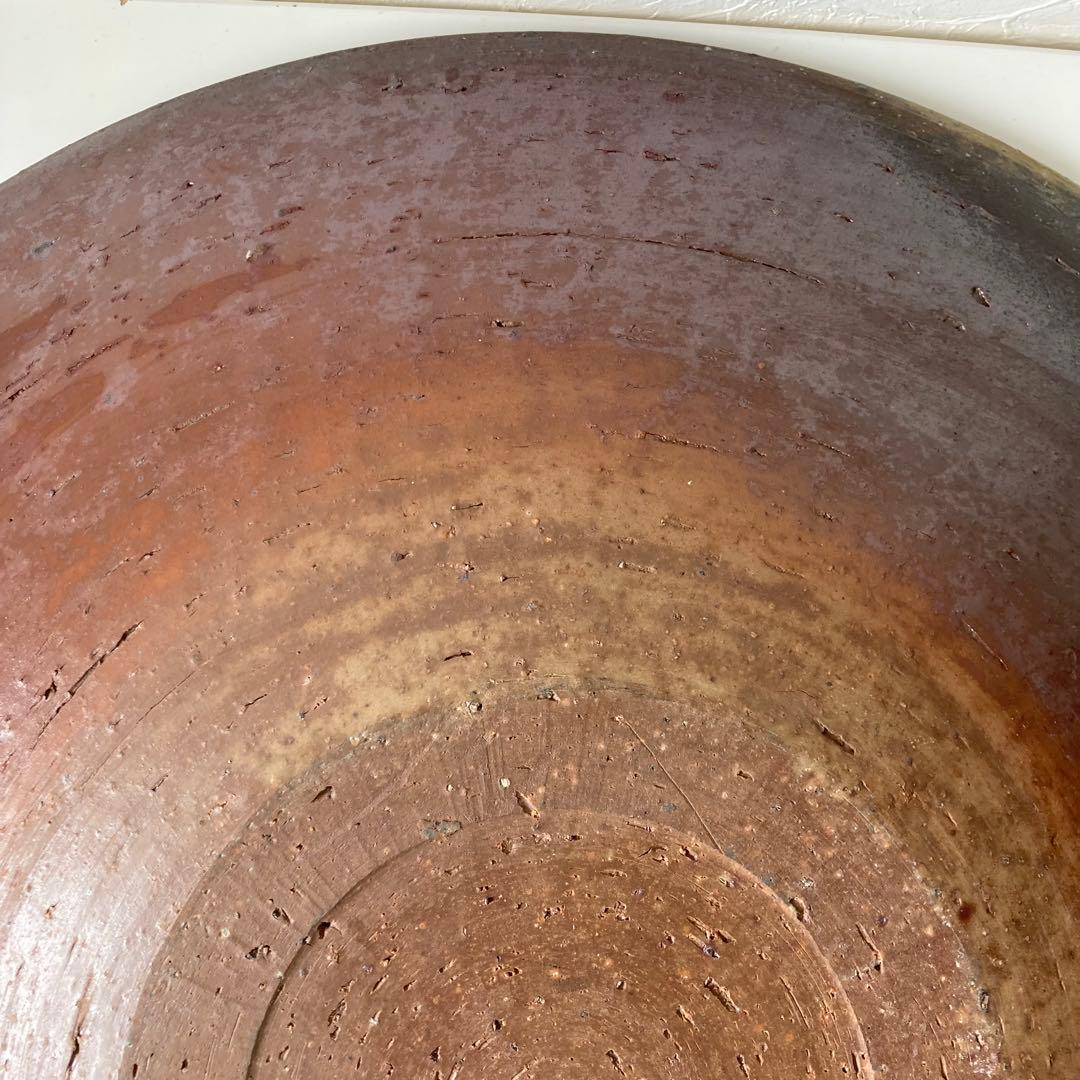 備前焼　大皿　径57cm　窯変　胡麻　飾り皿　特大サイズ
