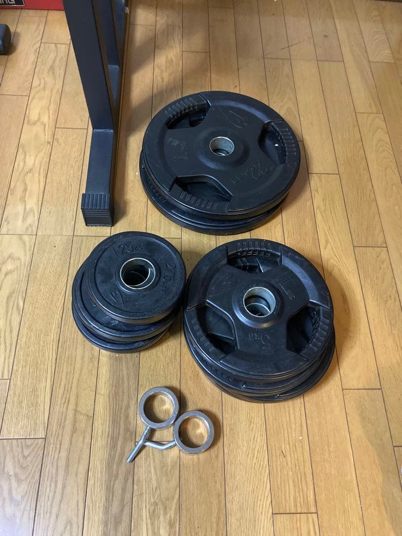 BODYMAKER バーベルセット　MAX195kg ベンチ・スタンド付き