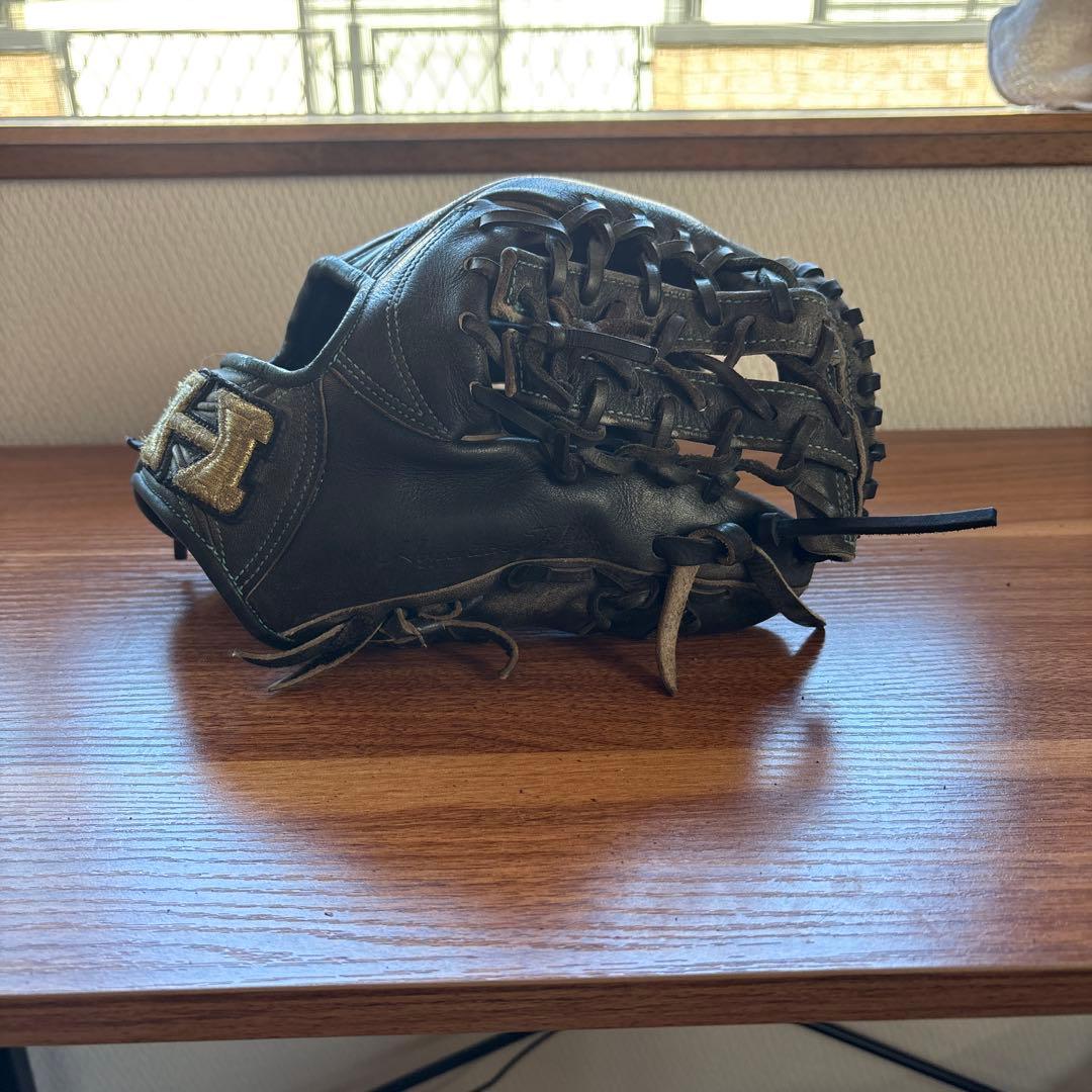 ハイゴールド 心極シリーズ 硬式グローブ 黒