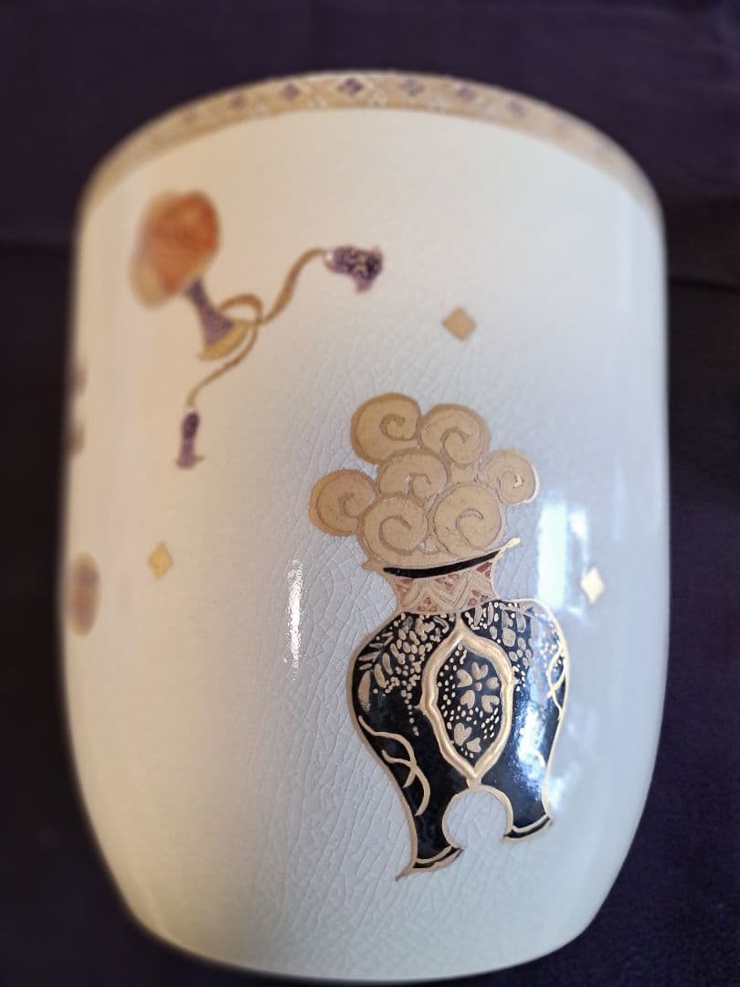 薩摩焼　江月窯（こうげつがま）　水指　水差し