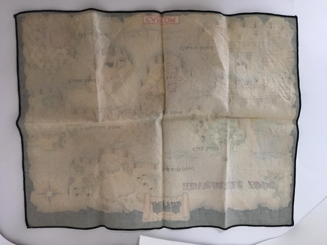 ファミコン 魔界島 七つの島大冒険 懸賞品 マップ ハンカチ 非売品