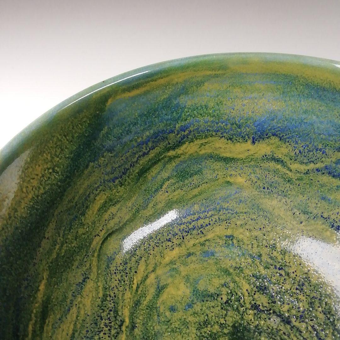 Ｔ６６２　茶碗　『九谷焼』『深厚釉　茶碗』『三代　三ツ井詠一(為吉)造』　共箱