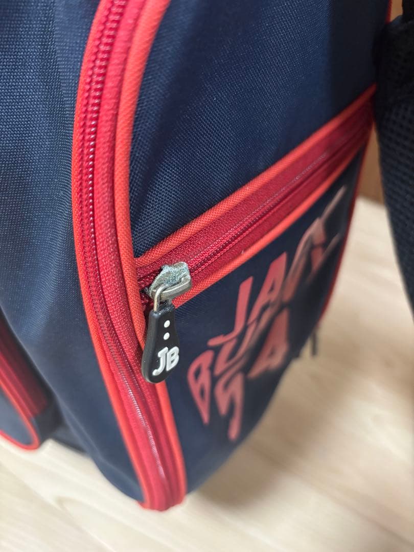 JACK BUNNY スタンドゴルフバッグ ネイビー レッド