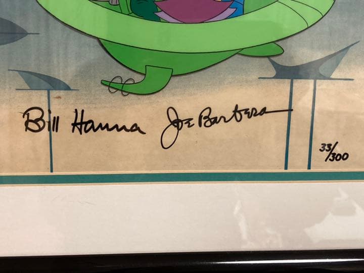 宇宙家族ジェットソン　作者2人サイン入りセル画