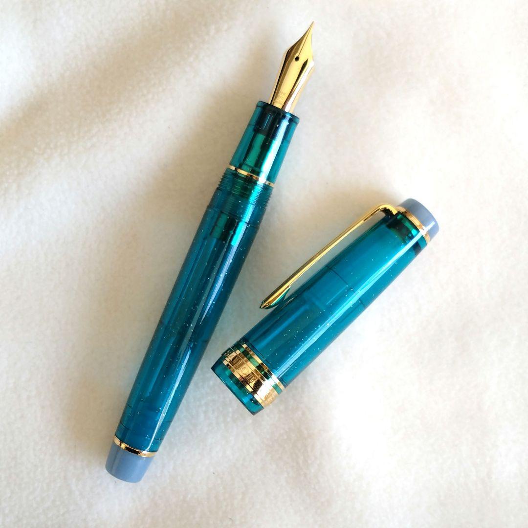 文具館コバヤシ　限定　オリジナル万年筆　翡翠Female 字幅F