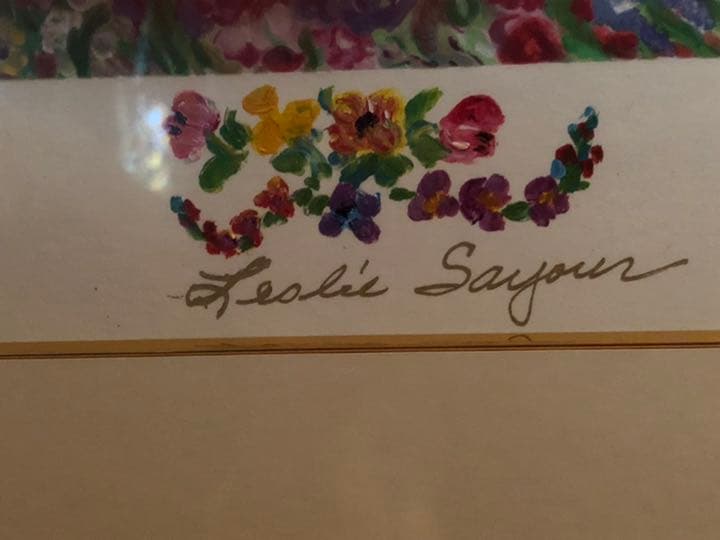 レスリーセイヤー シルクスクリーン インザガーデン