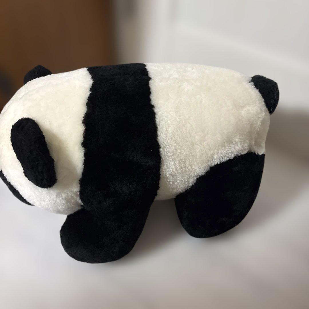 パンダ ぬいぐるみ。リアルムートンで制作まで６ヶ月で届きました。