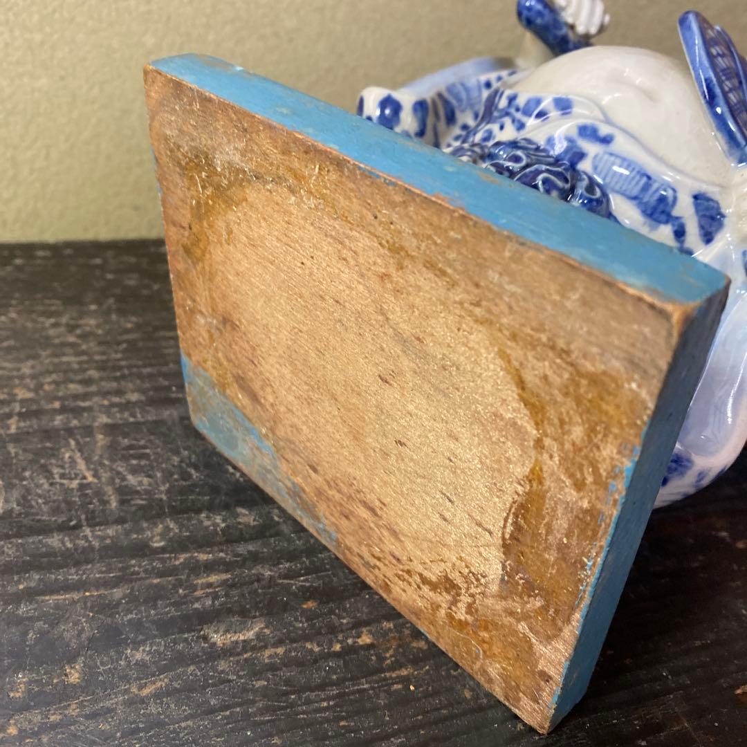 九谷焼　布袋置物　21cm13cm10cm