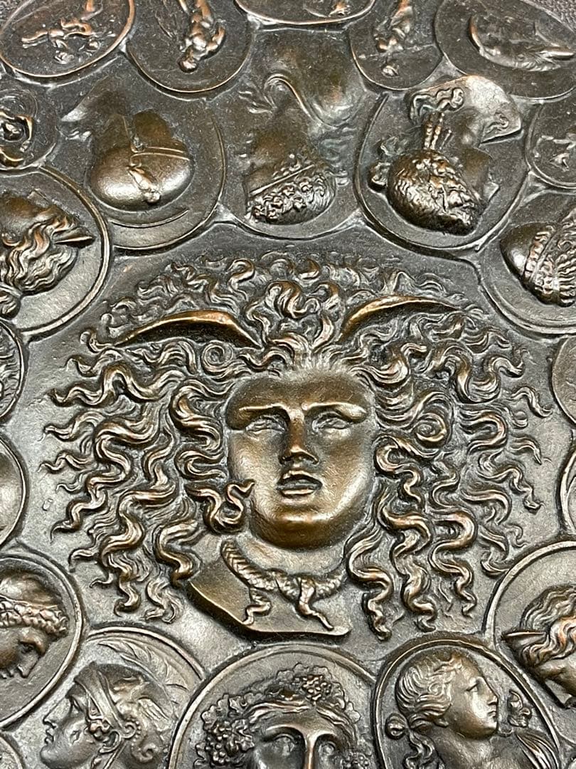 19世紀　アンティーク　ギリシャ　ローマ帝国　神話的な　壁掛　プレート