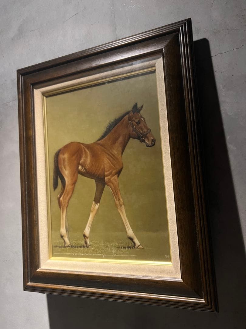 精密写実画　長瀬智之【麗姿】　肉筆油彩画　直筆サインあり