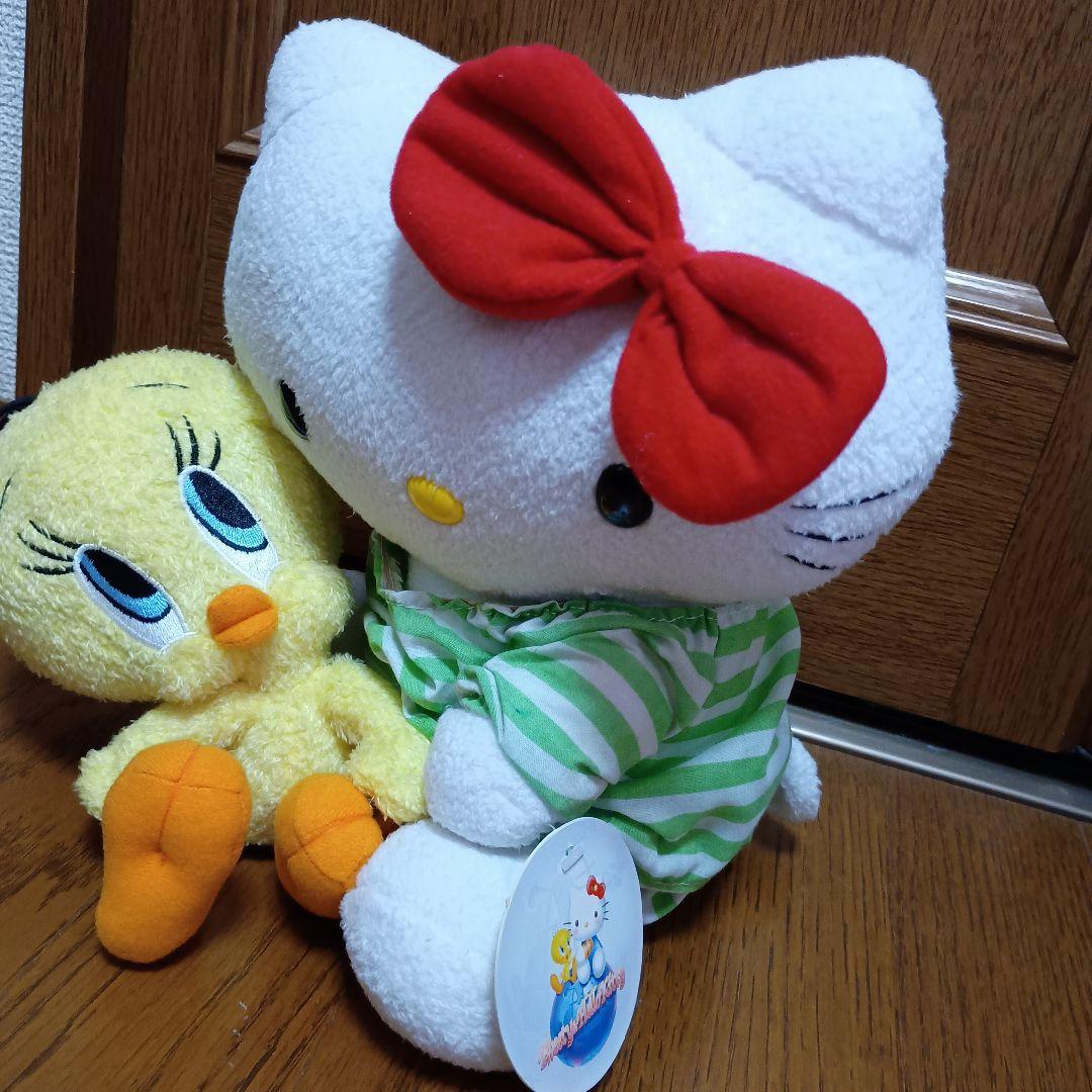 ツイーティー＆キティぬいぐるみ　平成レトロ　コラボ　希少　レア