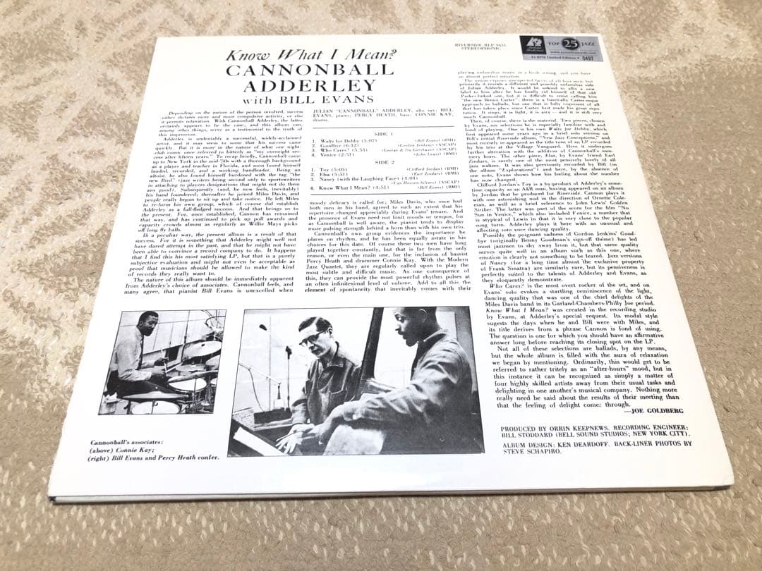 アナプロ Cannonball Adderley Bill Evans 45回転