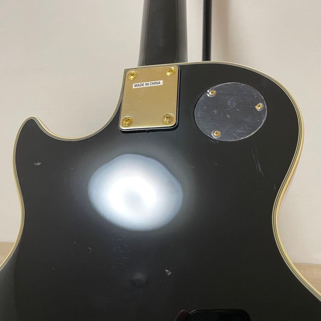 ★良品★ busker's エレキギター レスポールタイプ 黒 BLC300