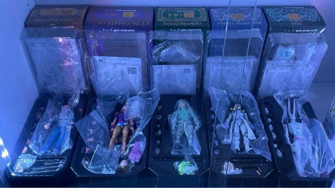 ジョジョの奇妙な冒険 超像可動 SBR 5種＋一番くじ ワーコレ 2種 セット