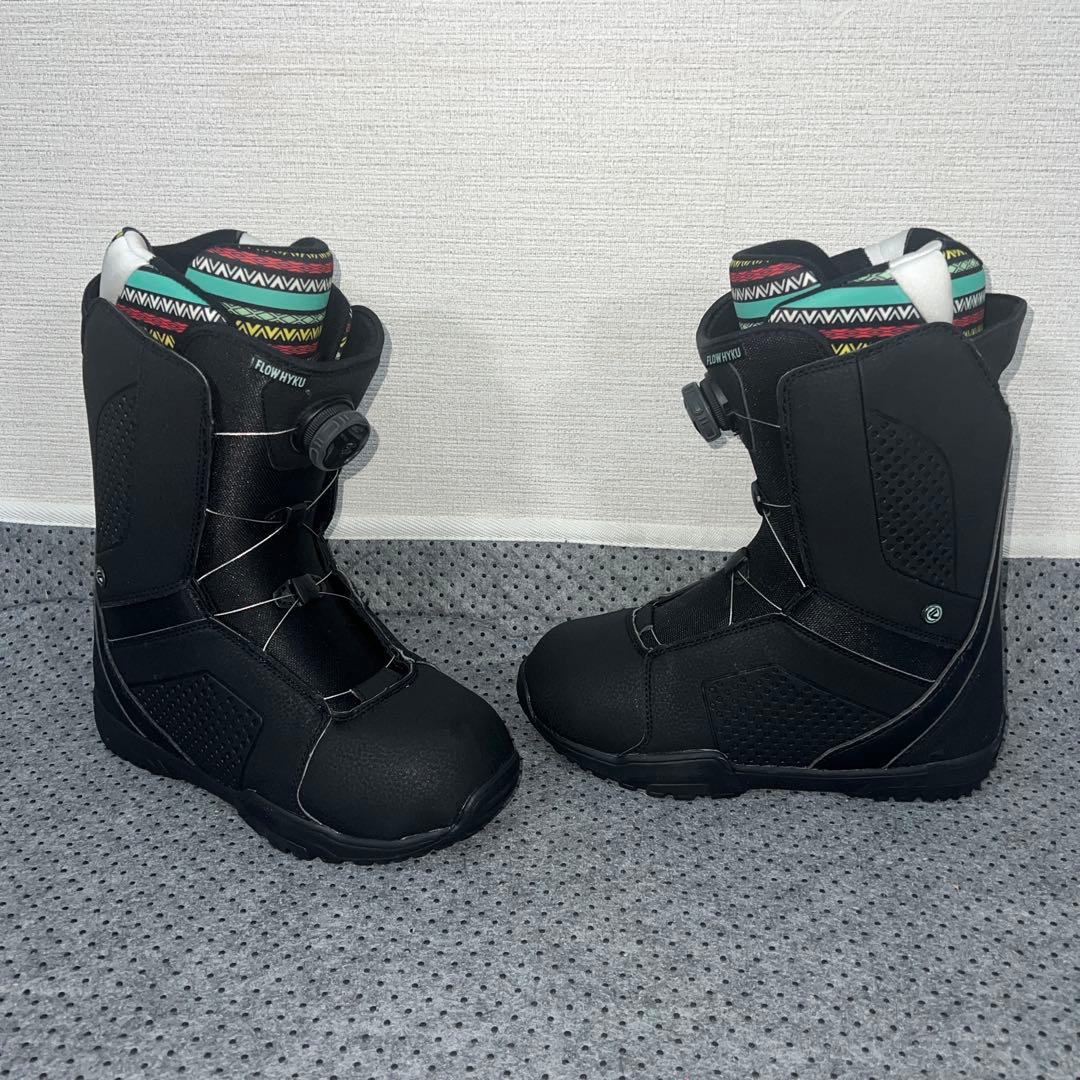数回使用 レディース 24cm FLOW HYKU BOA スノボブーツ