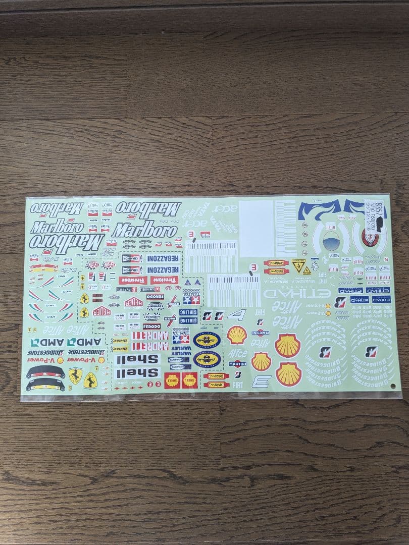 F1ラジコンボディ　3セット　スポンサーステッカー付き　未使用未開封品