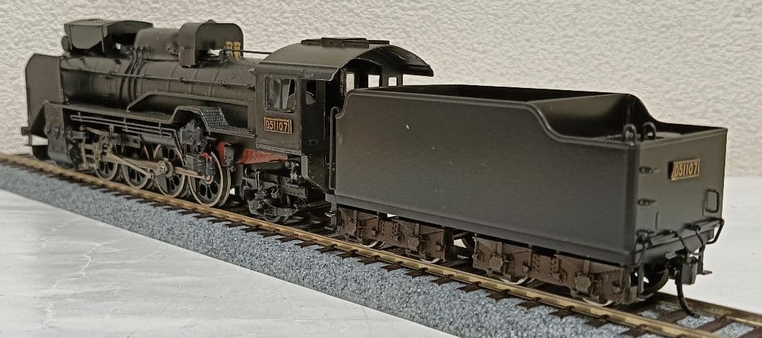 HOゲージ アダチ Ｄ51重装備蒸気機関車、メンテナンス済