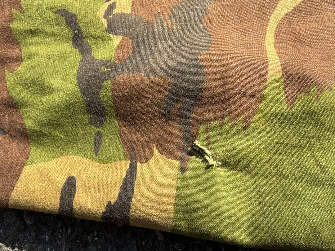 オランダ軍　ダッチアーミーテント②ＤＰＭ迷彩　補修跡有り