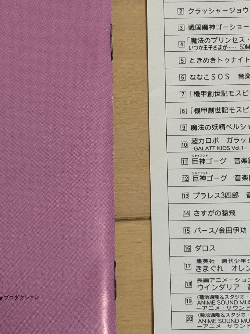 「アニメサウンドミュージアム菊池通隆プロデュース」1・2セット帯あり中古品