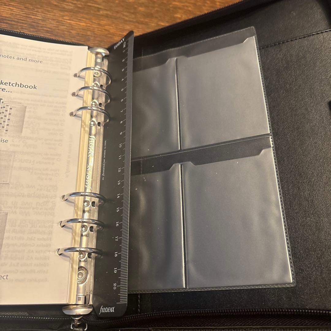 ファイロファックス　システム手帳　黒