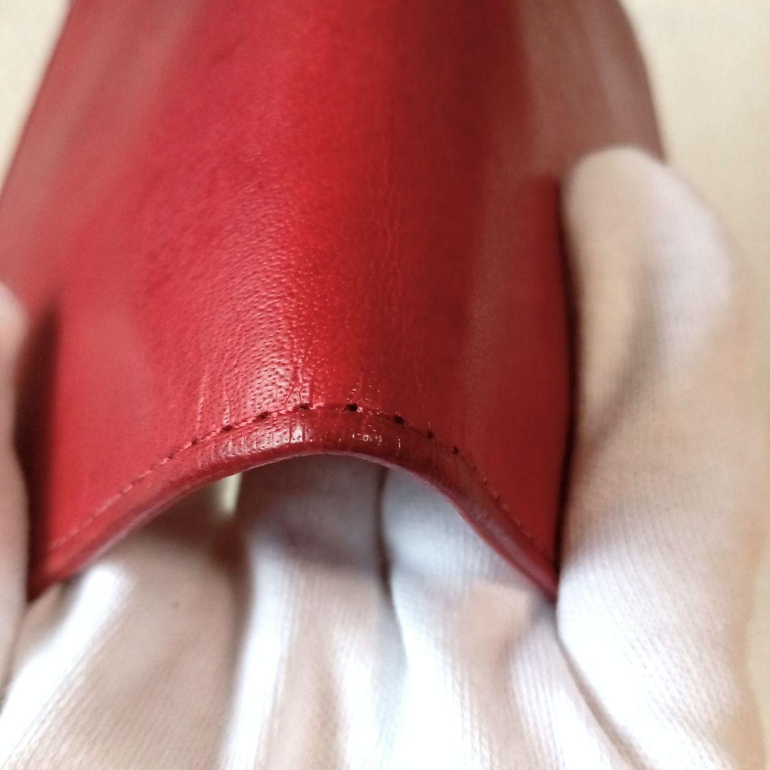 【オールドコーチ】COACH レザー パスポートケース 赤