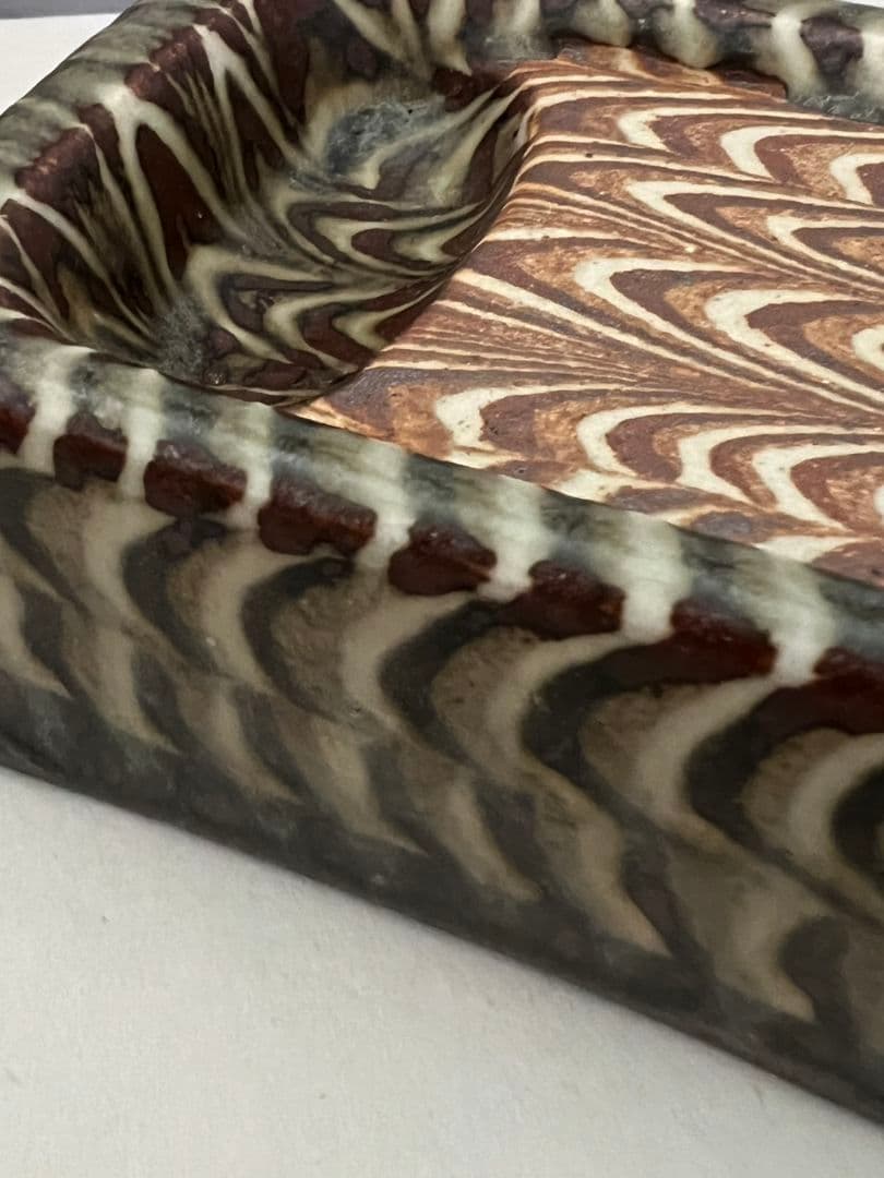 練上鶉手 陶硯 上田恒次(師河井寛次郎)