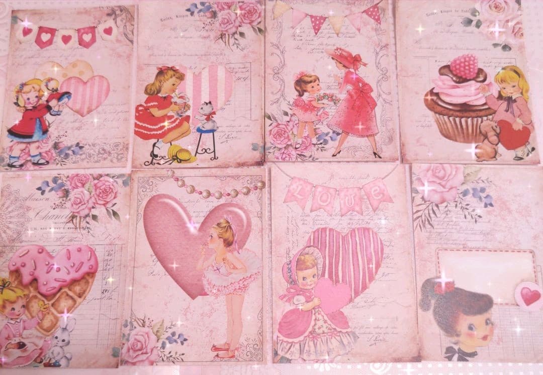 のり様♥ご確認用♥スーパーセール中♥新作ガーリーレトロガール♥バラメモ♯649