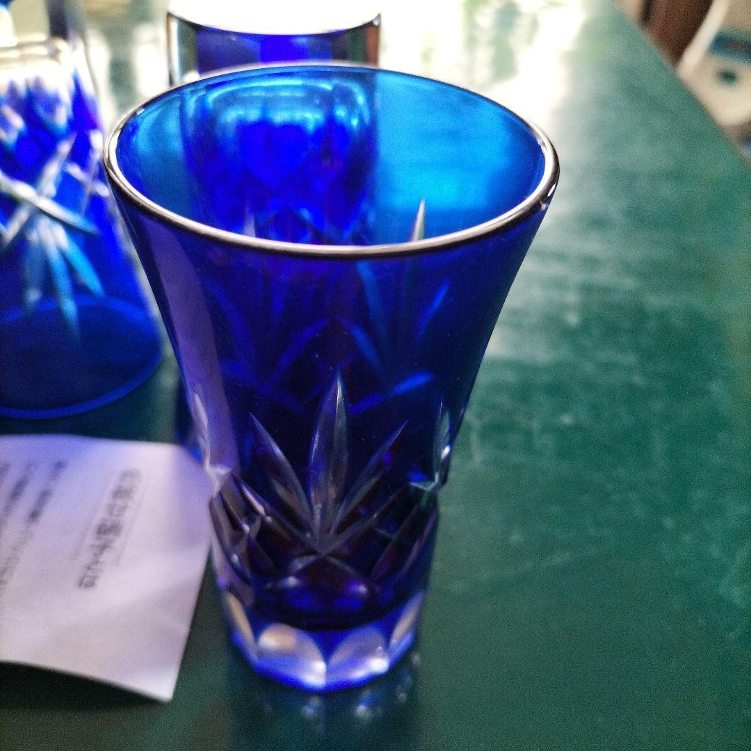 薩摩切子・色被せ切子５個セット