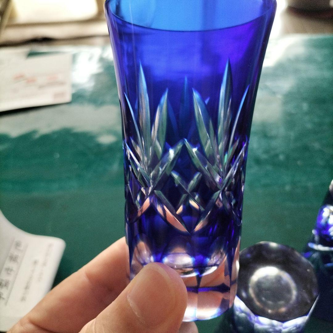 薩摩切子・色被せ切子５個セット