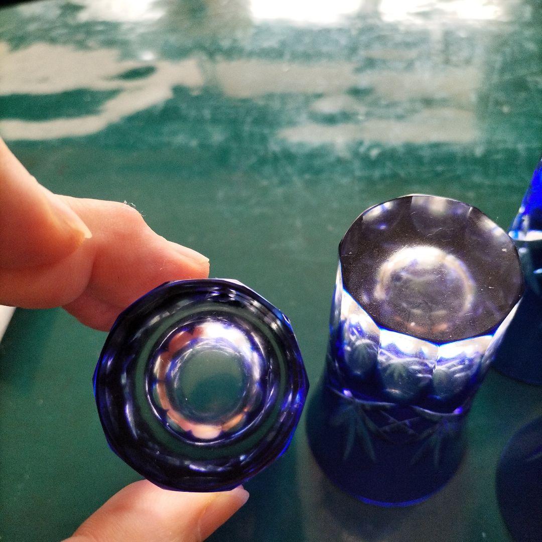 薩摩切子・色被せ切子５個セット