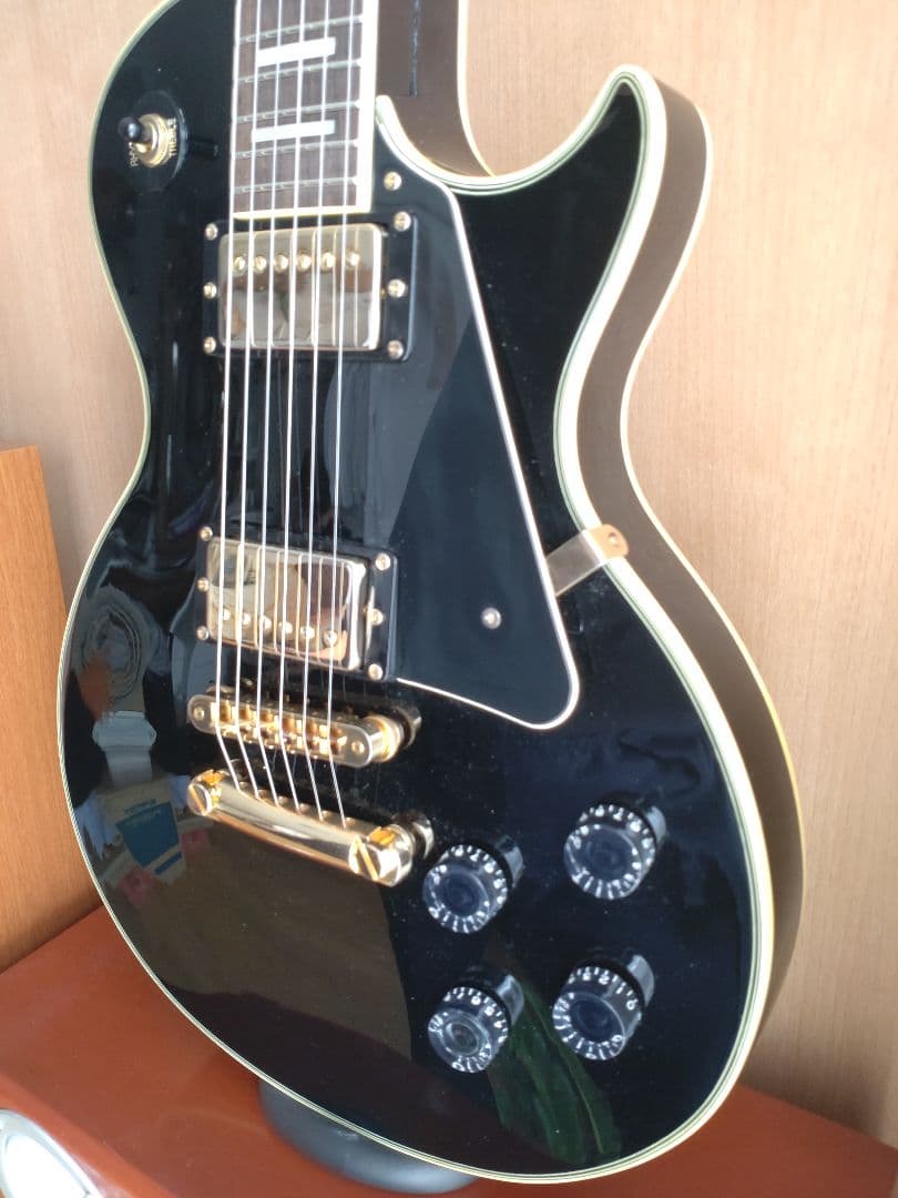 Legend ブラック エレキギター レスポールカスタムタイプ