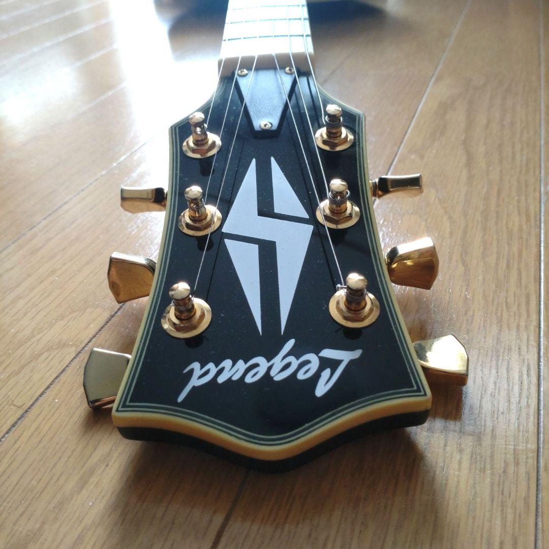 Legend ブラック エレキギター レスポールカスタムタイプ